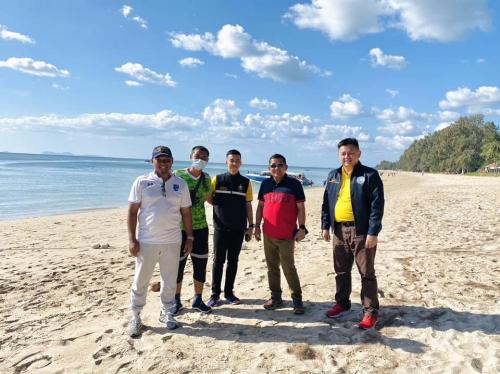 ลงพื้นที่บริเวณสวนสาธารณะหาดพระแอะ เก็บข้อมูลสนามการแข่งขันวอลเลย์บอลชายหาดในการแข่งขันกีฬานักเรียน นักศึกษาแห่งชาติครั้งที่ 43 "กระบี่เกมส์"